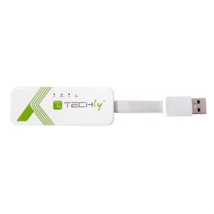 Techly IDATA USB-ETGIGA-3A - Converter USB 3.0 to RJ45 LAN Audio Video Converters Onetrade